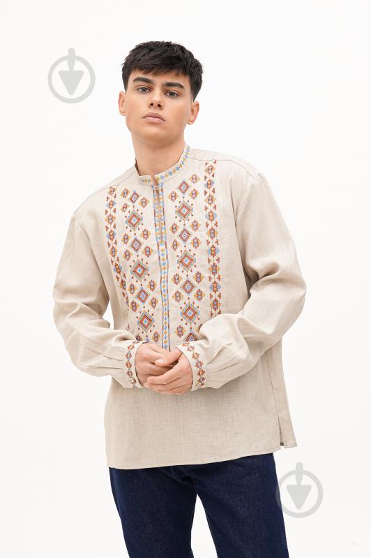 Сорочка Галерея льону Ярема сірий р. 44 9297/44/394 - фото 1 Сорочка Галерея льону Ярема сірий р. 44 9297/44/394 - фото 1