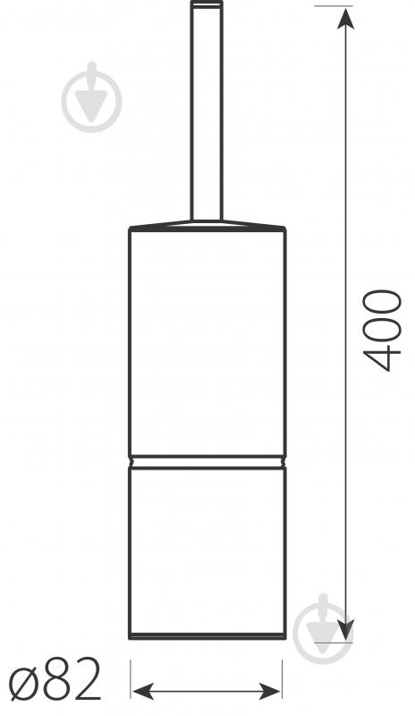 Ершик для унитаза Ferro Audrey хром - фото 2