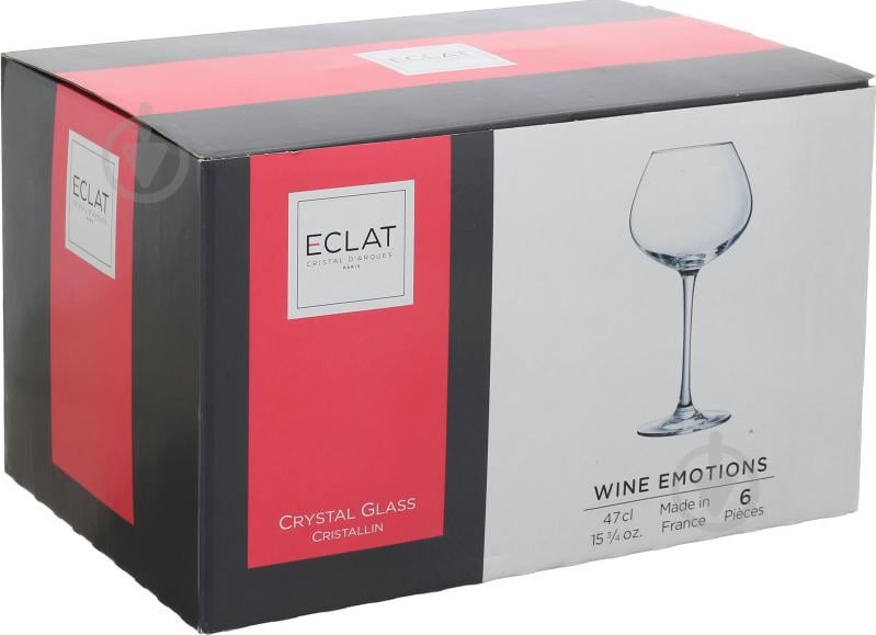 Набір бокалів для вина Wine Emotions 470 мл 6 шт. L7589 470 мл 6 шт. Eclat - фото 2