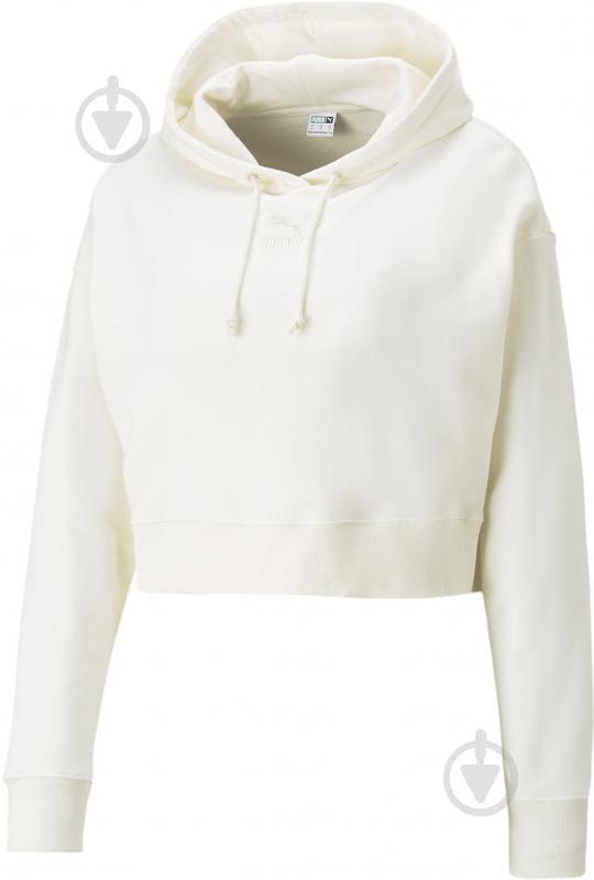 Джемпер Puma CLASSICS CROPPED HOODIE TR 53805799 р.S бежевый - фото 1