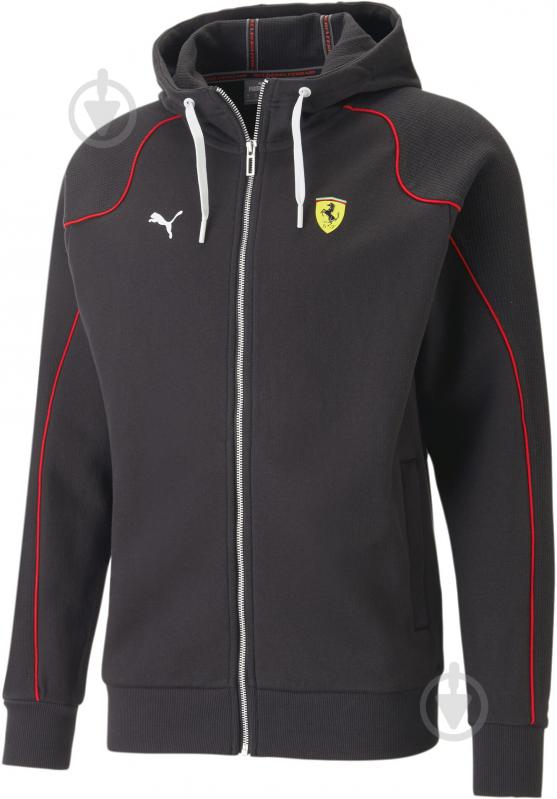 Джемпер Puma FERRARI RACE HOODED SWEAT JACKET 53816401 р. S чорний - фото 1