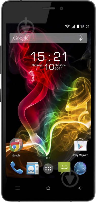 Смартфон Fly IQ4516 Tornado Slim 1/16GB black (4610015092660) - фото 1