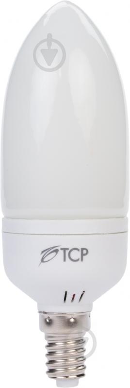 Лампа КЛЛ  TCP Candle classic 9 Вт E14 2700 К 220 В - фото 1