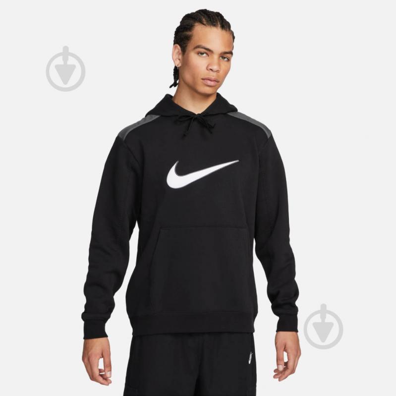 Джемпер Nike M NSW SP FLC HOODIE BB FN0247-010 р.2XL чорний - фото 1