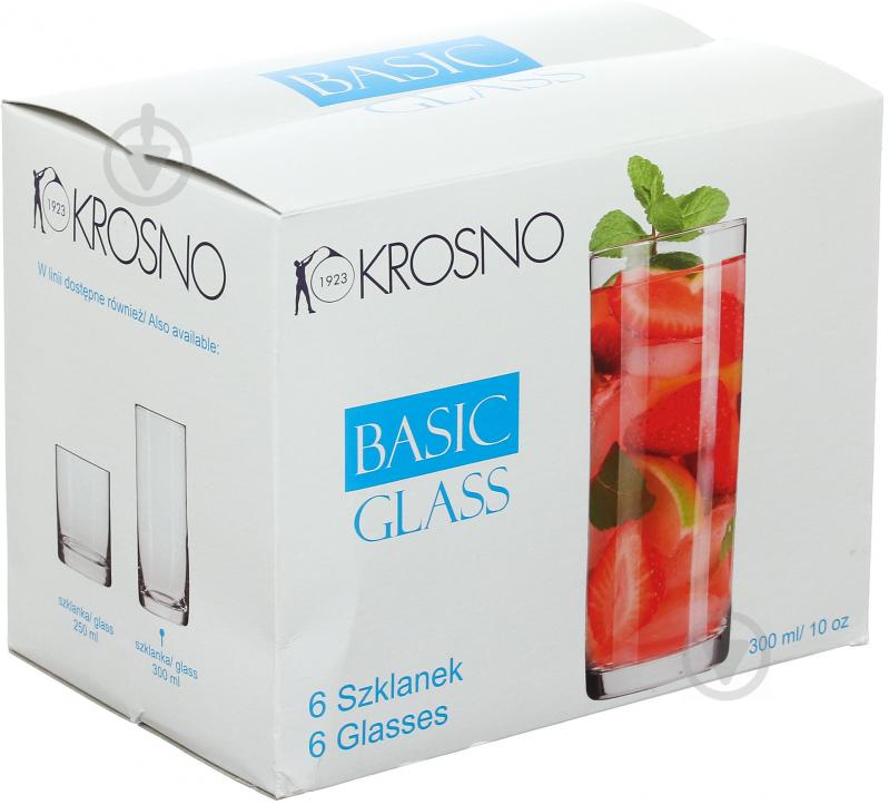 Набір склянок Long drink basic Glass 300 мл 6 шт. Krosno - фото 2