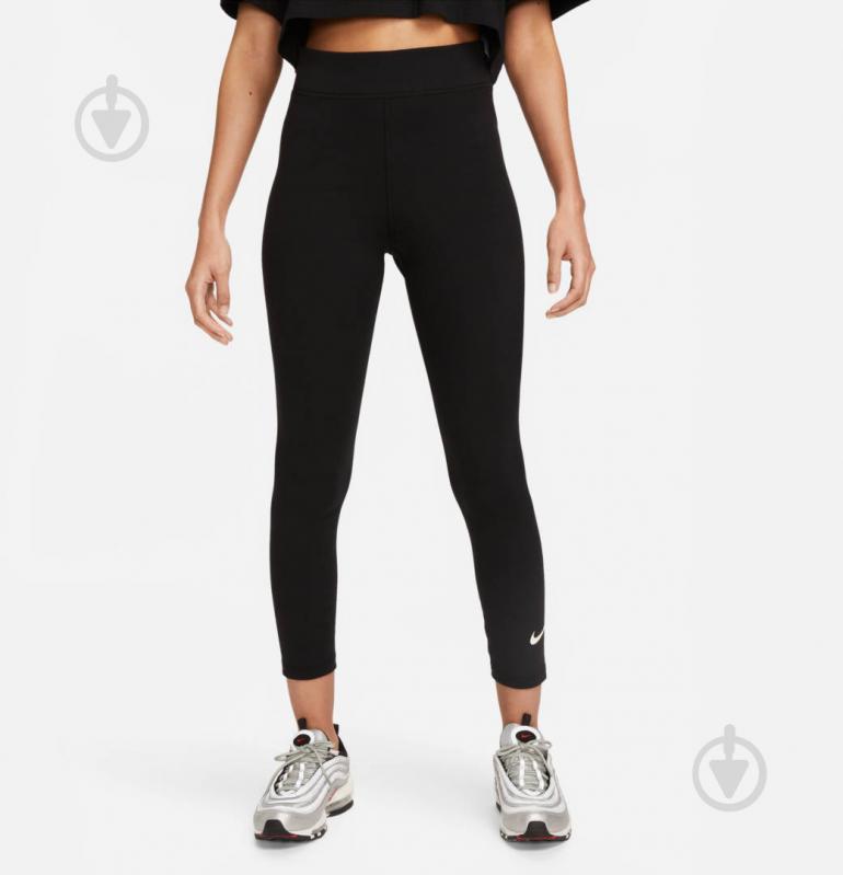 Лосины Nike W NSW NK CLSC HR 7/8 TIGHT LBR DV7789-010 р.L черный - фото 1