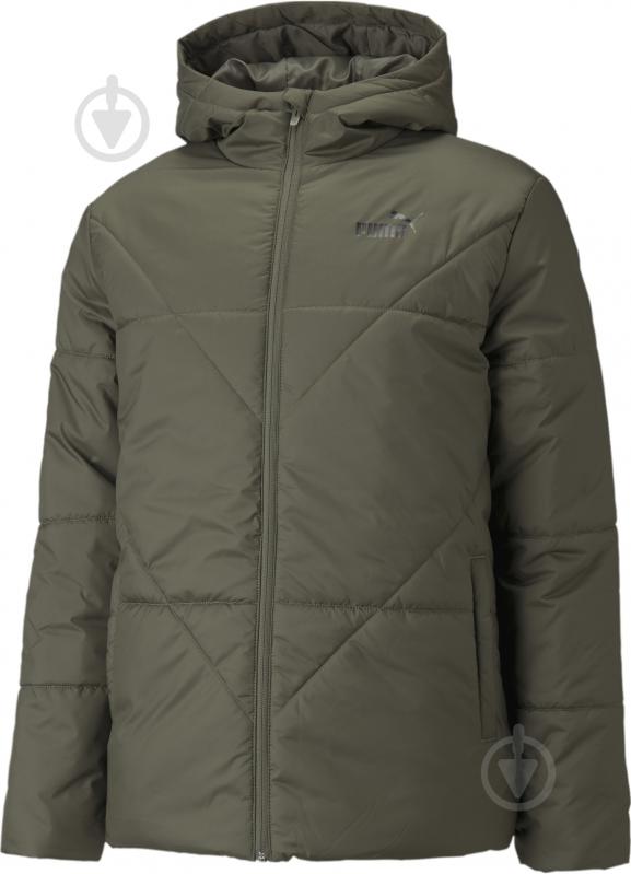 Куртка мужская Puma ESS Padded Jacket 58764544 р.2XL зеленая - фото 1 Куртка мужская Puma ESS Padded Jacket 58764544 р.2XL зеленая - фото 1
