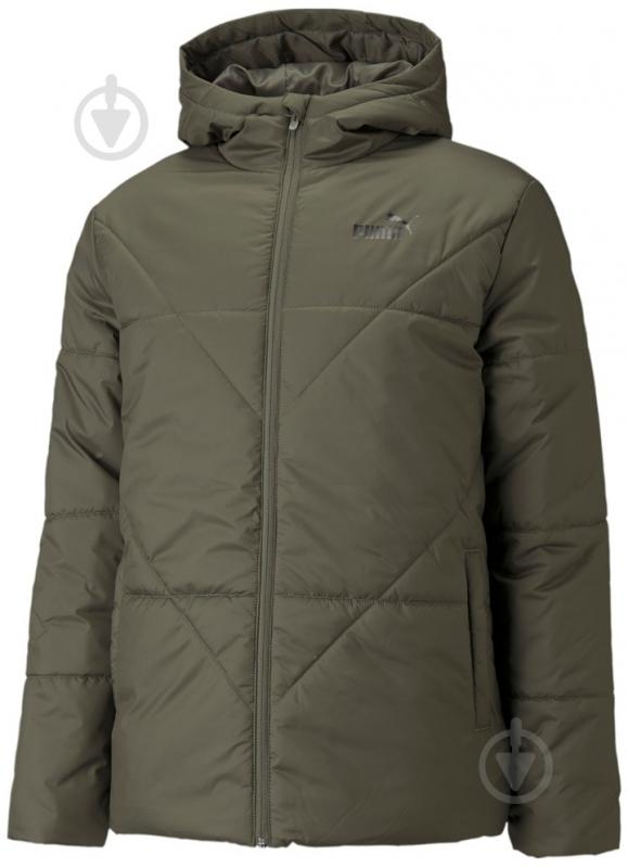 Куртка мужская Puma ESS Padded Jacket 58764544 р.L зеленая - фото 1 Куртка мужская Puma ESS Padded Jacket 58764544 р.L зеленая - фото 1