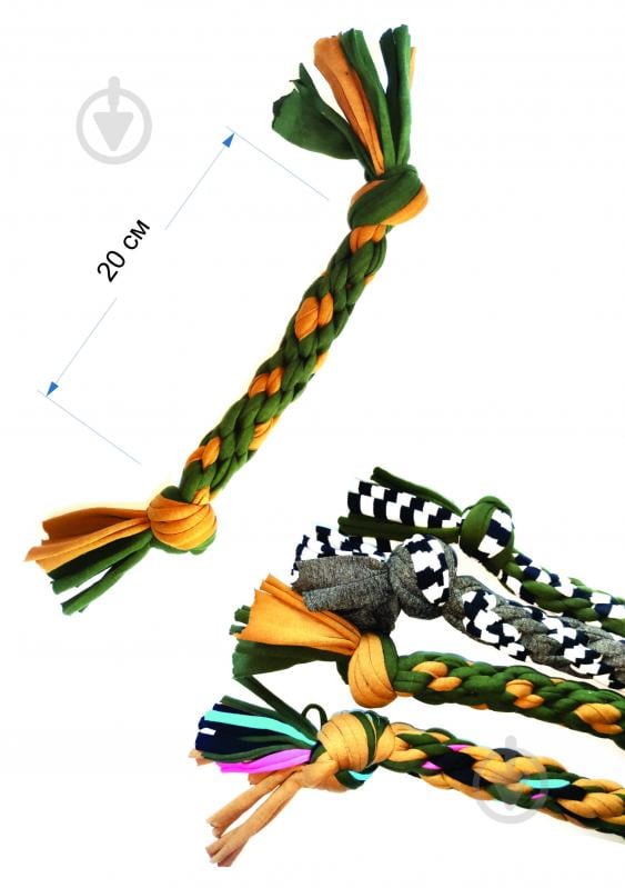 Іграшка для собак DOGGY JOY Мотузка пряма 20 см в асортименті - фото 1 Іграшка для собак DOGGY JOY Мотузка пряма 20 см в асортименті - фото 1