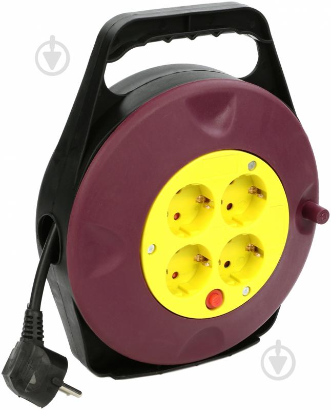 ᐉ Удлинитель на катушке Sven Trident со шторками 3G-10M с заземлением 4 ...