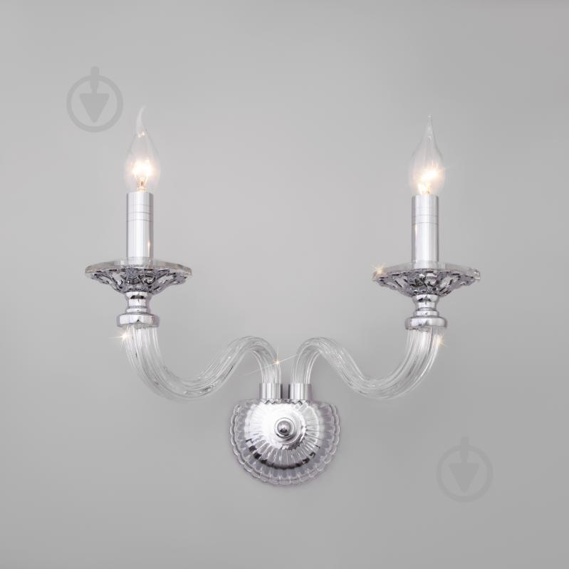 ВИТРИНА! Бра Strotskis Olenna 2x60 Вт E14 хром 318/2 - фото 1