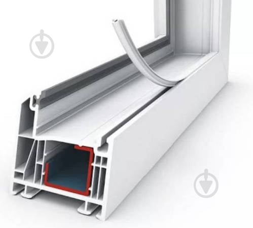 Уплотнитель на ПВХ-окна и двери фигурный Vektor Антигрязь 5 м белый - фото 4