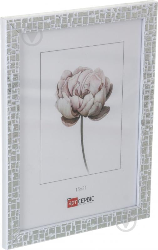Рамка для фото Арт-Сервіс ЕА-01906 1 фото 15x21 см белый с серебристым - фото 2 Рамка для фото Арт-Сервіс ЕА-01906 1 фото 15x21 см белый с серебристым - фото 2