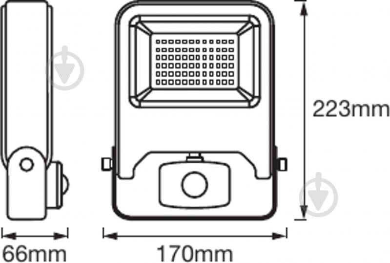 Прожектор з датчиком руху Ledvance Endura Flood LED 30 Вт IP44 чорний - фото 2