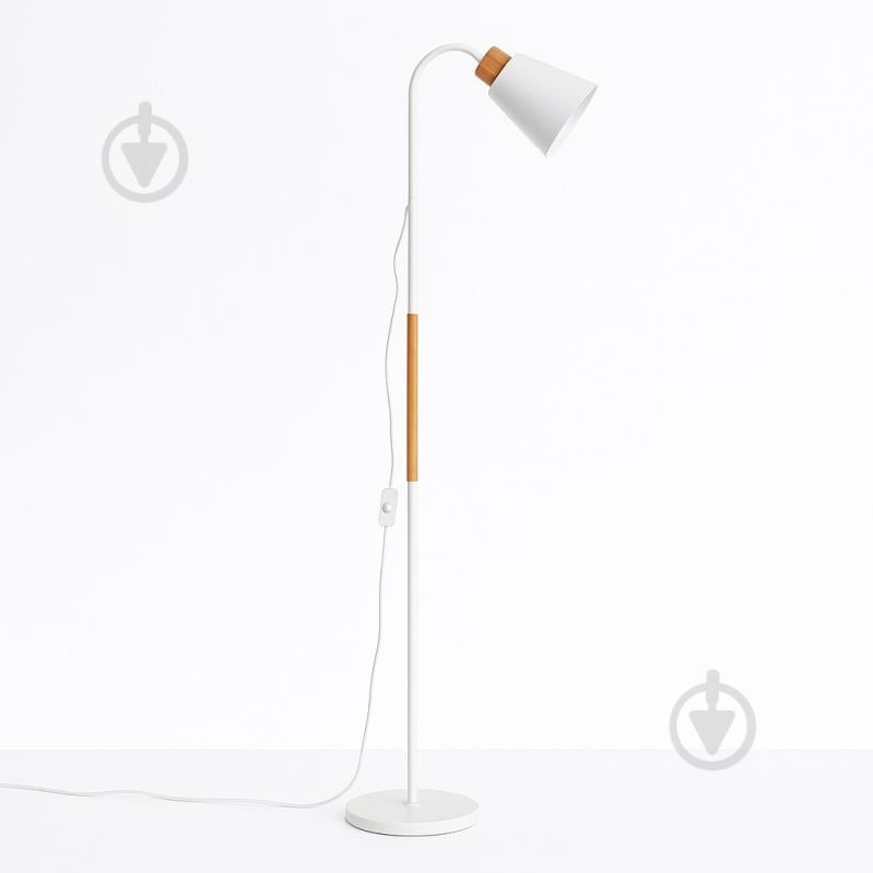 Торшер Berger 40 Вт E27 білий 1060-FL-1 White - фото 1 Торшер Berger 40 Вт E27 білий 1060-FL-1 White - фото 1