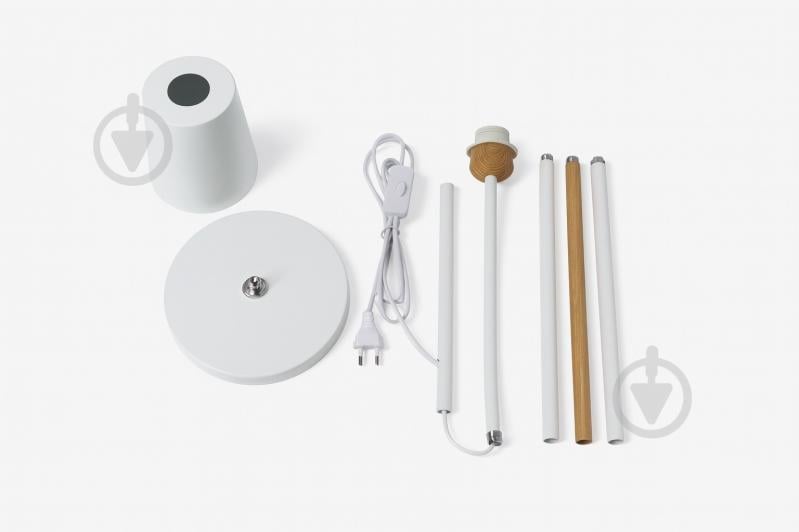 Торшер Berger 40 Вт E27 білий 1060-FL-1 White - фото 3 Торшер Berger 40 Вт E27 білий 1060-FL-1 White - фото 3