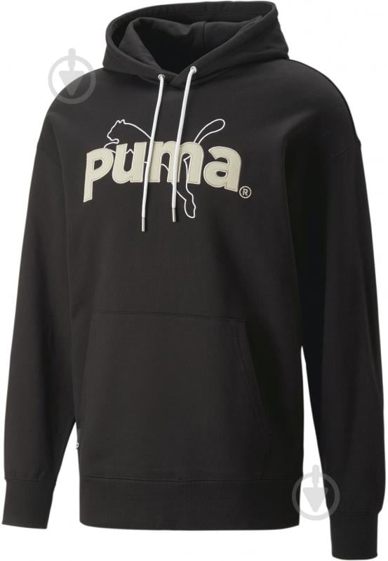 Джемпер Puma PUMA TEAM GRAPHIC HOODIE TR 53825901 р. S чорний - фото 1