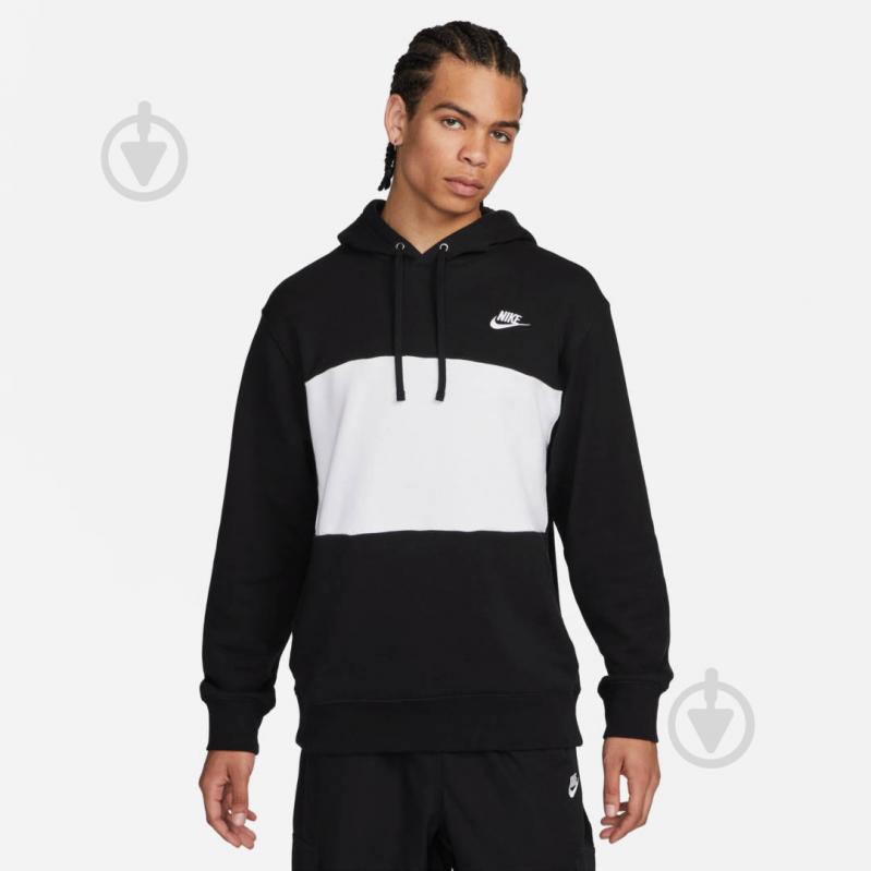 Джемпер Nike M NK CLUB+ FT CB HOODIE FB7415-010 р.3XL черный - фото 1