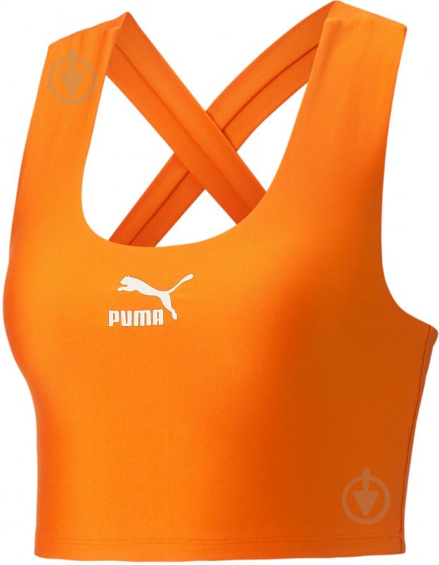 Бра Puma T7 CROP TOP 53829723 р.M оранжевый - фото 1