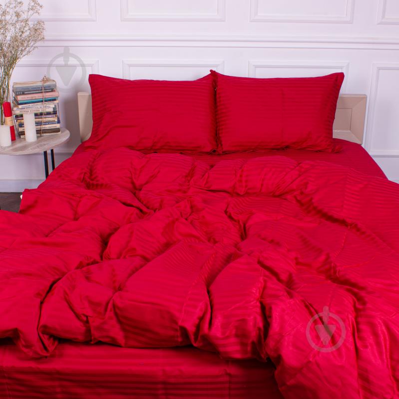 Комплект постельного белья MirSon Satin Stripe 30-0018 Red 110х140 см красный - фото 2