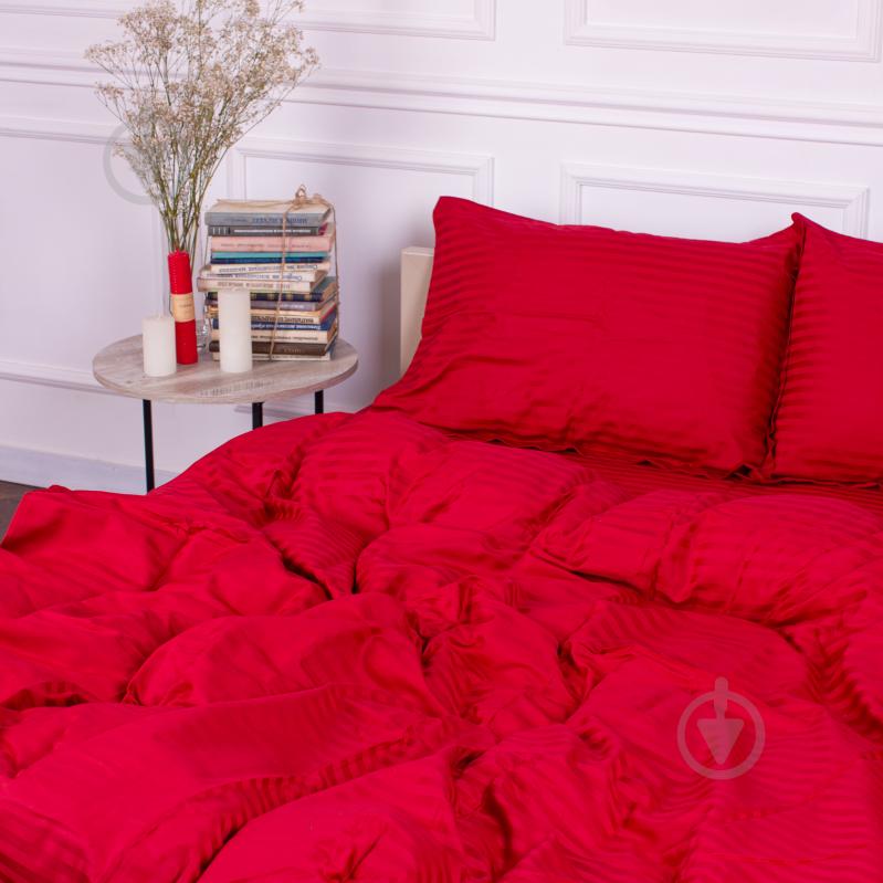 Комплект постельного белья MirSon Satin Stripe 30-0018 Red 110х140 см красный - фото 3