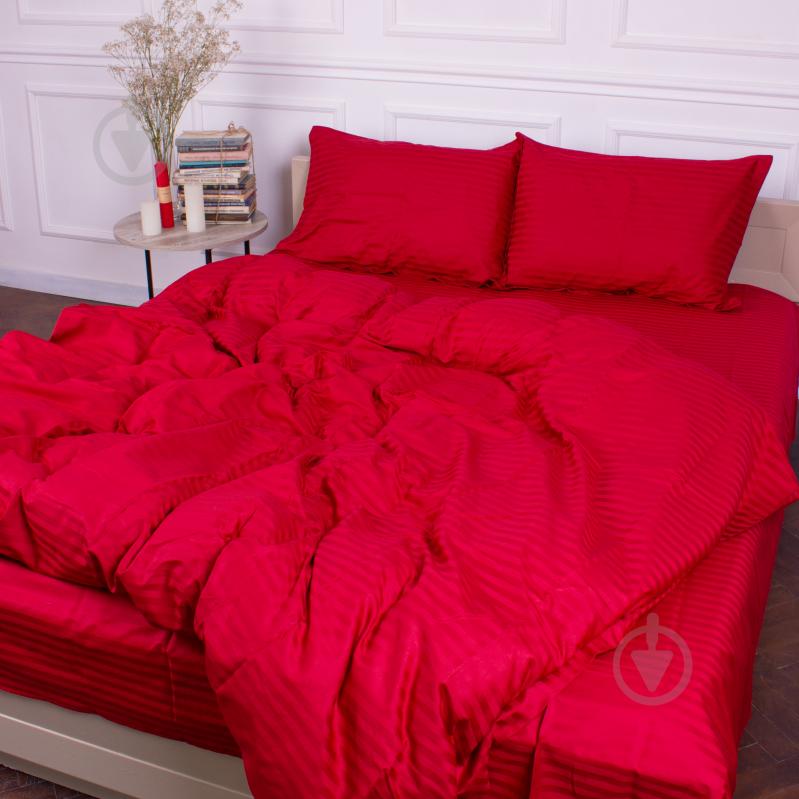 Комплект постельного белья MirSon Satin Stripe 30-0018 Red 110х140 см красный - фото 4