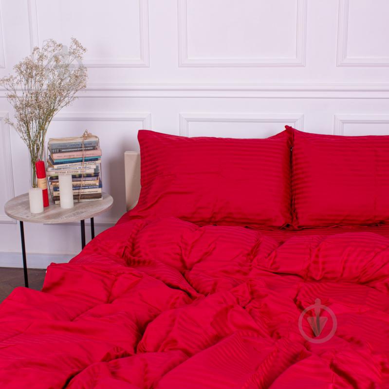 Комплект постельного белья MirSon Satin Stripe 30-0018 Red 110х140 см красный - фото 5