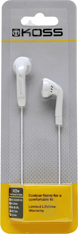 Наушники Koss KE5 white - фото 3