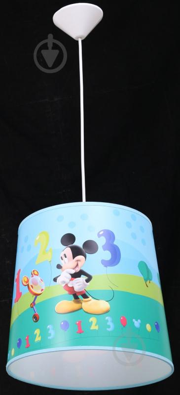 Светильник подвесной Corep Mickey 1x60 Вт E27 голубой - фото 2