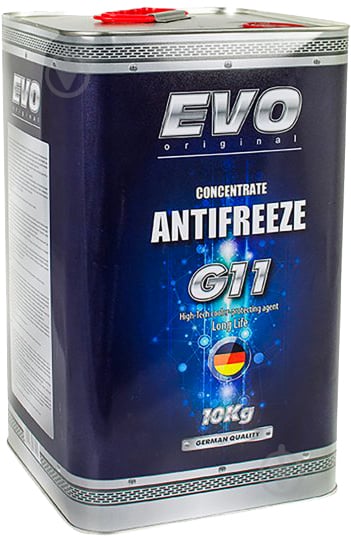 Антифриз EVO Antifreeze G11 Concentrate Blue G11BLUE10KGx2 10 кг синий - фото 1