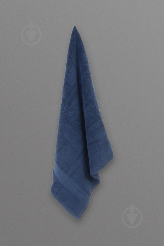 Рушник махровий з бордюром 70x140 см синій La Nuit - фото 5