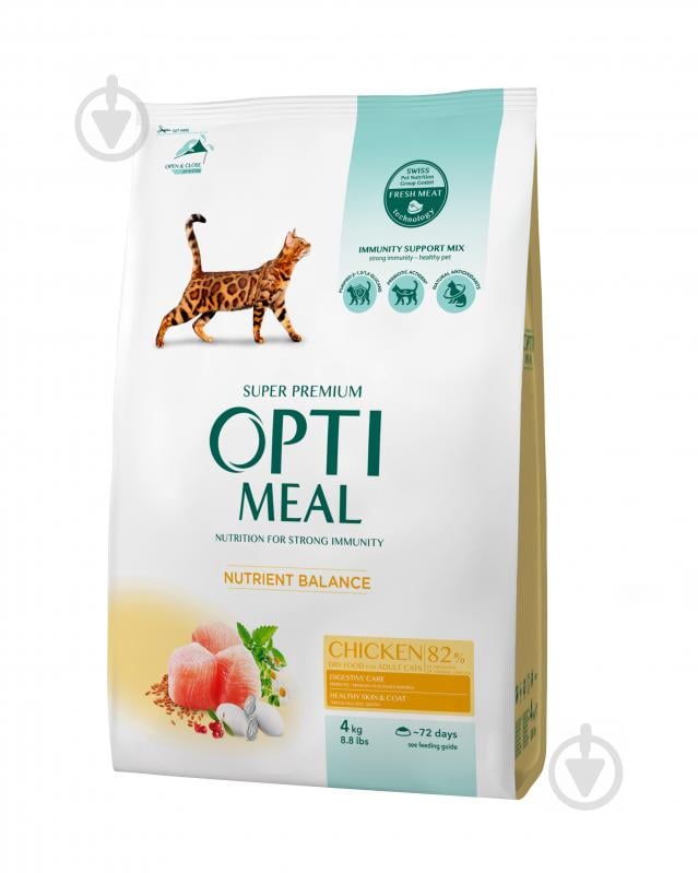 Корм сухой Optimeal Nutrient Balance курица 4 кг - фото 1