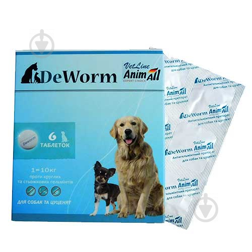 Препарат антигельминтный AnimAll DeWorm Vetline для собак и щенков шт. 13 г - фото 1