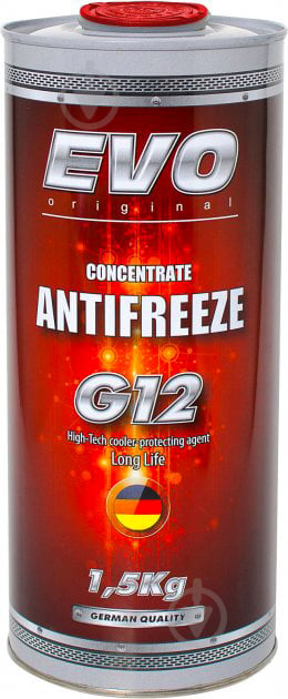 Антифриз EVO Antifreeze G12 Concentrate Red G12RED1.5KGx6 1,5 кг красный - фото 1