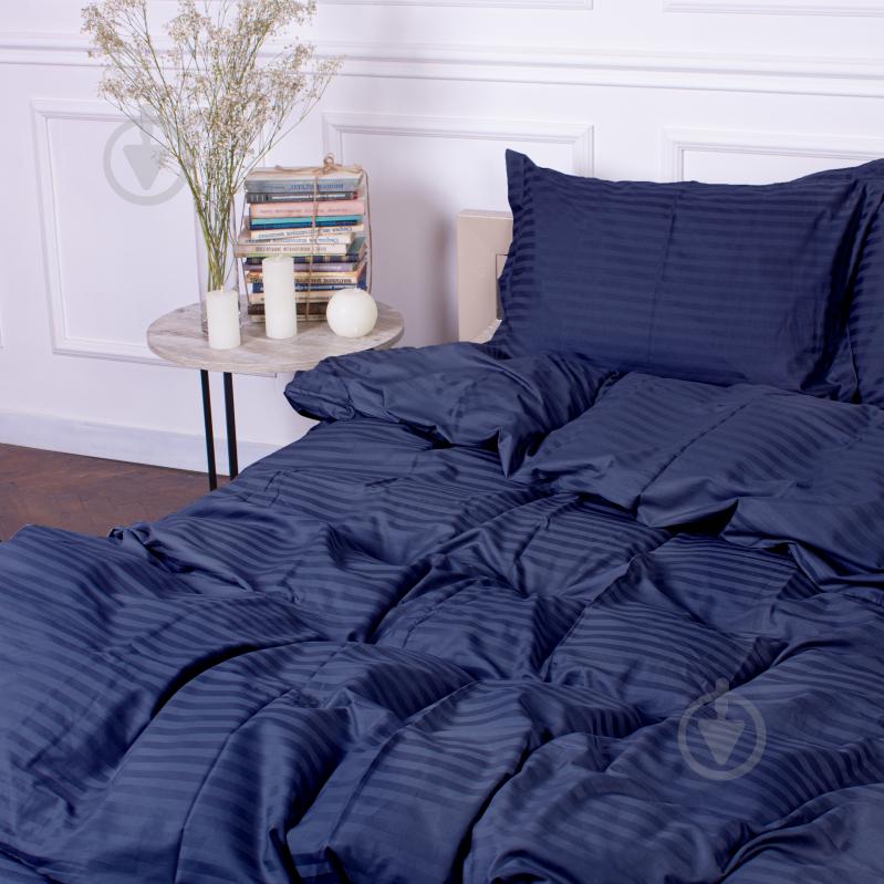 Комплект постільної білизни MirSon Satin Stripe 30-0020 Smoky Blue 110х140 см синій - фото 4