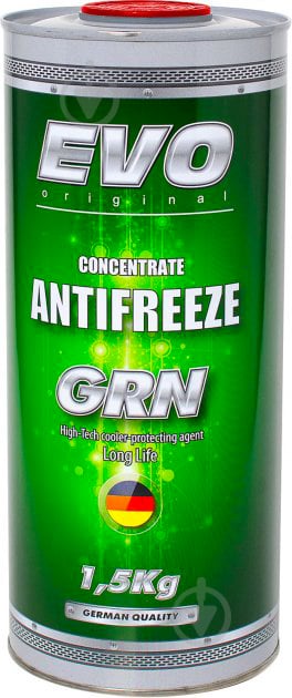 Антифриз EVO Antifreeze Grn Concentrate Green GRNGREEN1.5KGx6 1,5 кг зелений - фото 1