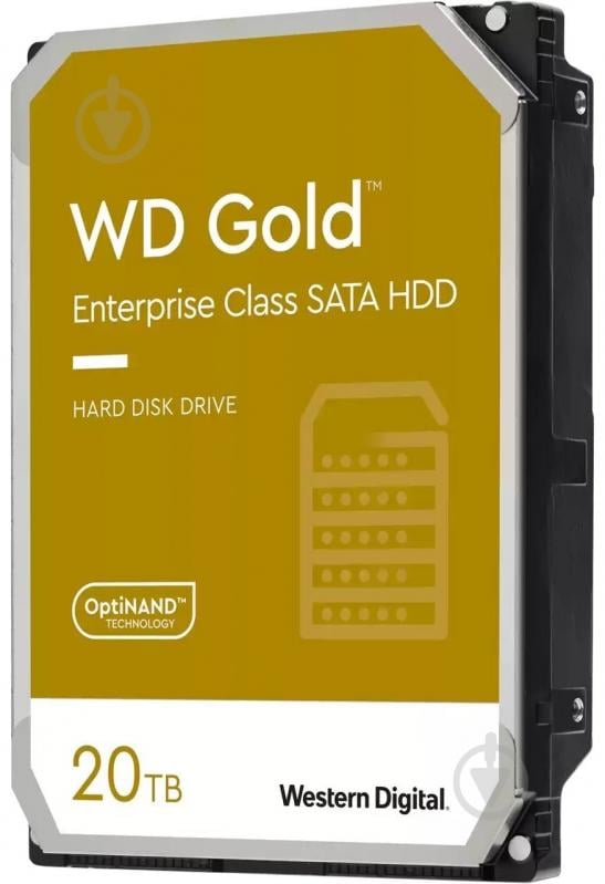 Жорсткий диск Western Digital 20 ТБ 3,5" SATA III (WD202KRYZ) gold - фото 1