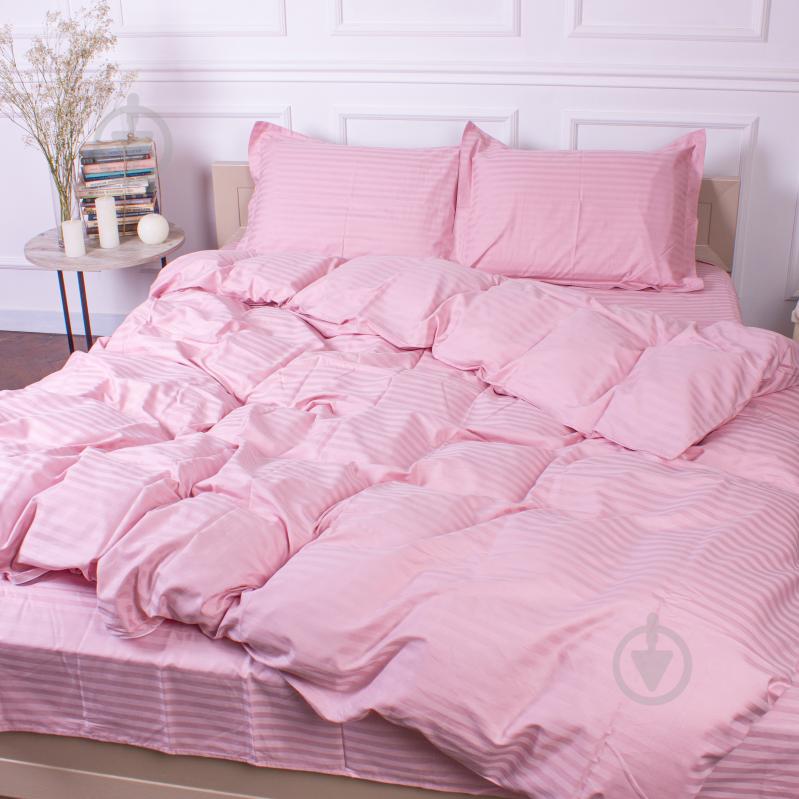 Комплект постільної білизни MirSon Satin Stripe 30-0007 Pink 110х140 см рожевий - фото 3