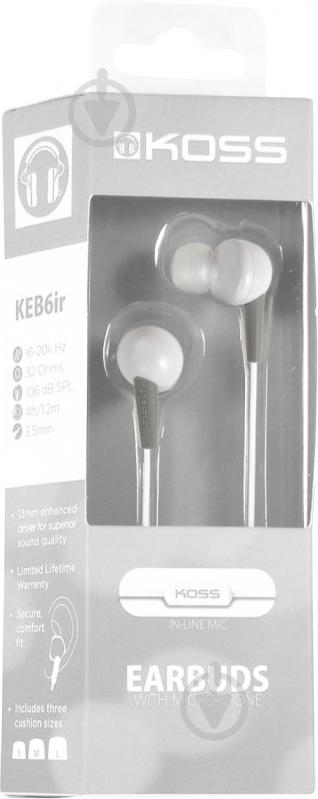 Гарнитура Koss KEB6i white - фото 2