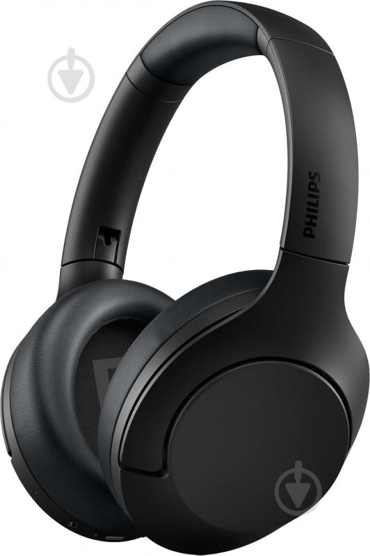 Наушники Philips TAH8506 Over-ear ANC Hi-Res Wireless Mic black (TAH8506BK/00) - фото 1