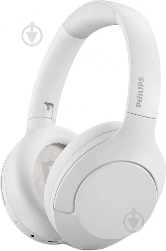 Наушники Philips TAH8506 Over-ear ANC Hi-Res Wireless Mic white (TAH8506WT/00) - фото 1