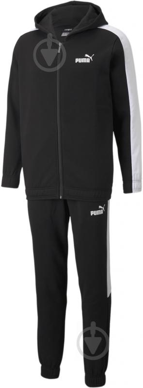 Спортивный костюм Puma HOODED SWEAT SUIT FL 84584701 р.M черный - фото 1