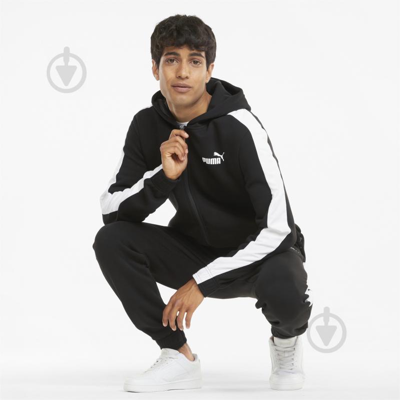 Спортивный костюм Puma HOODED SWEAT SUIT FL 84584701 р.M черный - фото 5