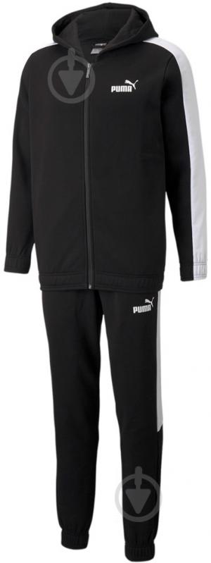 Спортивний костюм Puma HOODED SWEAT SUIT FL 84584701 р.S чорний - фото 1