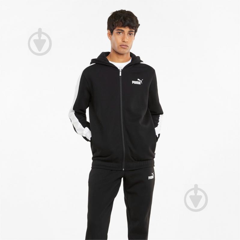 Спортивний костюм Puma HOODED SWEAT SUIT FL 84584701 р.S чорний - фото 3