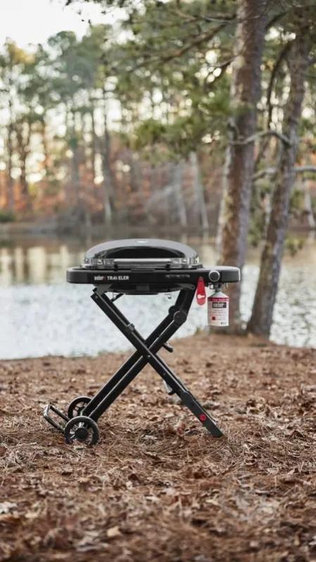 Гриль газовий Weber Traveler Compact Portable, чорний - фото 3