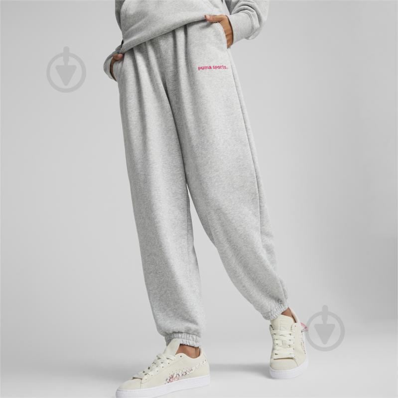 Штани Puma PUMA TEAM SWEATPANTS TR 53838204 р. M сірий - фото 3