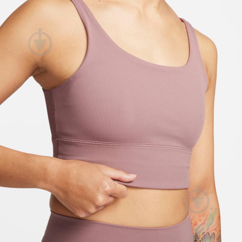 Топ Nike W NK ALATE SOLO RIB BRA FQ0410-208 р.XL коричневий - фото 3