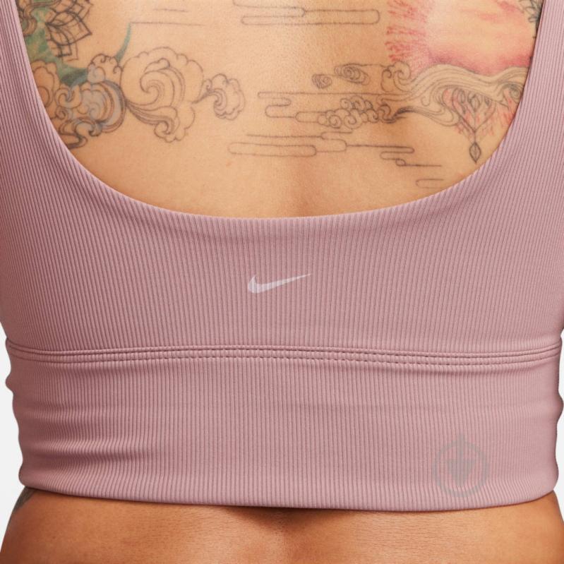 Топ Nike W NK ALATE SOLO RIB BRA FQ0410-208 р.XL коричневий - фото 4