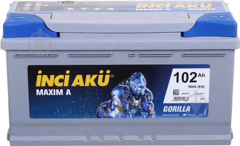 Акумулятор автомобільний INCI Maxim A (Gorilla) 102Ah 900A 12V L5 102 090 013 «+» праворуч (L5 102 090 013) - фото 3